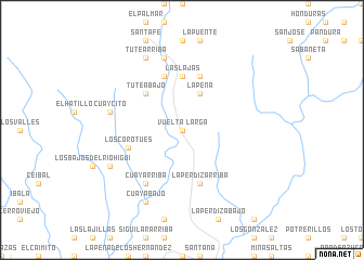 map of Larga Vuelta